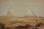 Pyramides de Gizeh, David Roberts, 1838.