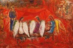 Abraham et les Trois Anges, Marc Chagall.
