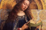 Retable de l’adoration de l’agneau mystique (détail), Jan Van Eyck, 1432. Cathédrale Saint-Bavon de Gand - Belgique.