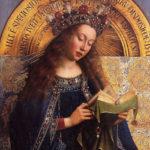 Retable de l’adoration de l’agneau mystique (détail), Jan Van Eyck, 1432. Cathédrale Saint-Bavon de Gand - Belgique.