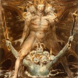 Le Grand Dragon et la Bête venue de la mer, William Blake, 1805.