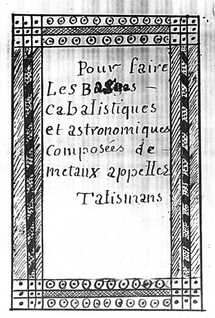 Bagues Cabalistiques titre